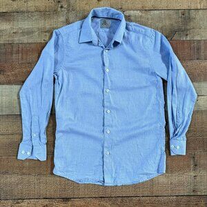 JB Jr Boys Long Sleeve Button Down in Blue -14